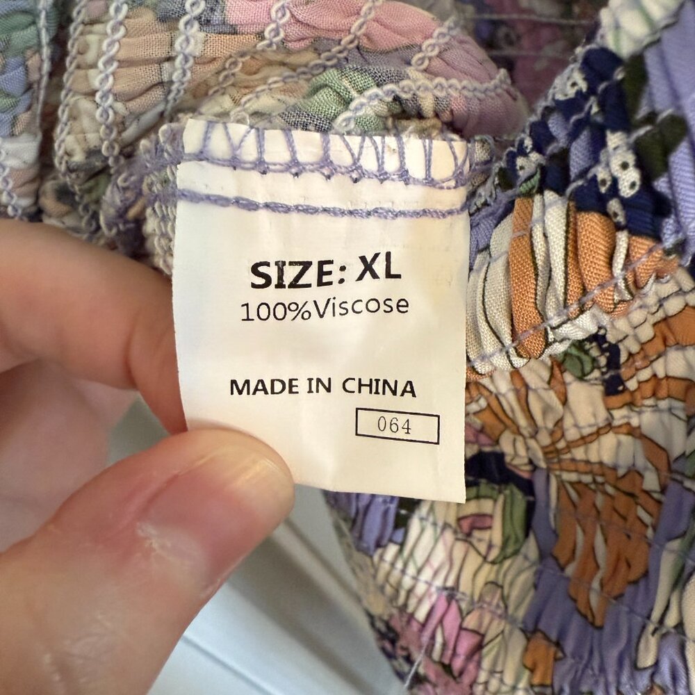 Purple Floral Dress - NWT - Picture 4 of 5